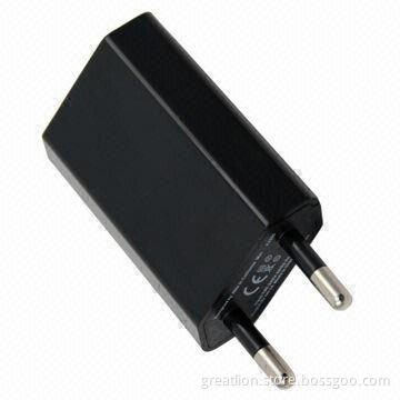 Standard Mini EU Plug Charger for Electronic Cigarette Atomizers, 5V/500mA Output